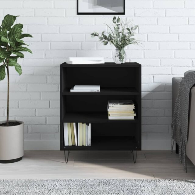 Berkfield Home Sideboard Black 57x35x70 cm Engineered Wood - Size: 57 x 35 x 70 cm - image 1