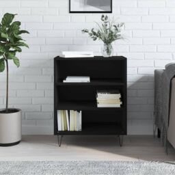 Berkfield Home Sideboard Black 57x35x70 cm Engineered Wood - Size: 57 x 35 x 70 cm - thumbnail 1