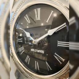 HOME LUXE INTERIOR Hollywood Crown Mantle Clock Silver - thumbnail 4