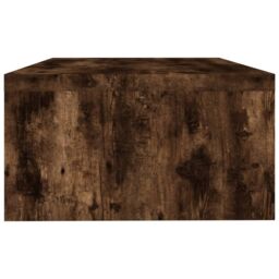 Berkfield Home Monitor Stand Smoked Oak 42x24x13 cm Engineered Wood in Brown - Size: 42 x 24 x 13 cm - thumbnail 5