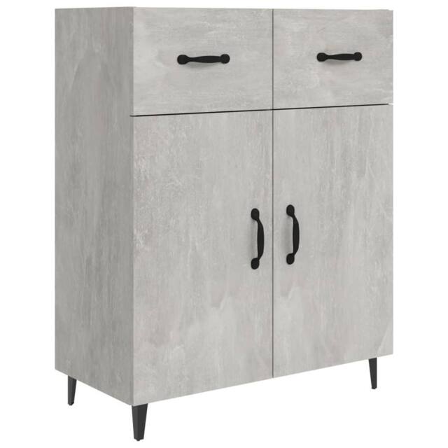 Berkfield Home Sideboard Concrete Grey 69.5x34x90 cm Engineered Wood - image 1