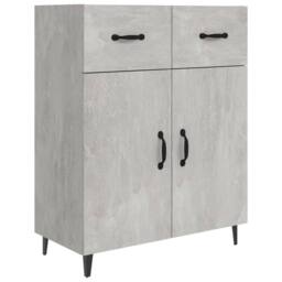 Berkfield Home Sideboard Concrete Grey 69.5x34x90 cm Engineered Wood - thumbnail 1