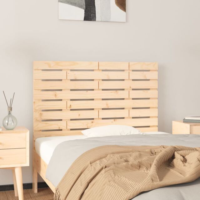 Berkfield Home Wall Headboard 96x3x63 cm Solid Wood Pine in Brown - Size: 96 x 3 x 63 cm - image 1