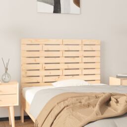 Berkfield Home Wall Headboard 96x3x63 cm Solid Wood Pine in Brown - Size: 96 x 3 x 63 cm - thumbnail 1