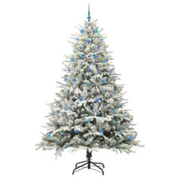 Berkfield Home Artificial Pre-lit Christmas Tree with Ball Set Green 240 cm - thumbnail 3