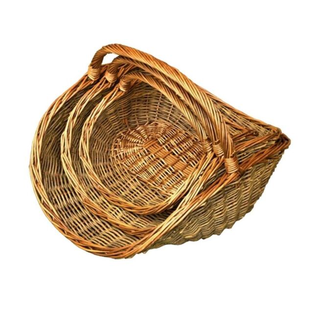 Red Hamper Wicker Set of 3 Wentworth Garden Trugs in Brown - image 1