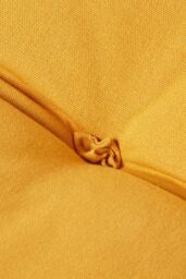 Homescapes Cotton Back Support Cushion in Mustard - thumbnail 5