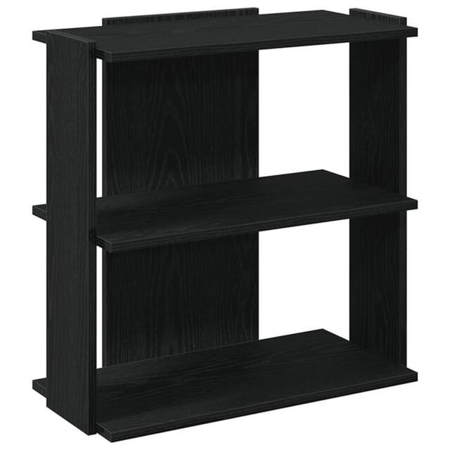 Berkfield Home Bookcase 3-Tier Black 60x30x60 cm Engineered Wood - Size: 60 x 30 x 60 cm - image 1