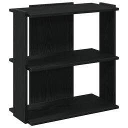Berkfield Home Bookcase 3-Tier Black 60x30x60 cm Engineered Wood - Size: 60 x 30 x 60 cm - thumbnail 1