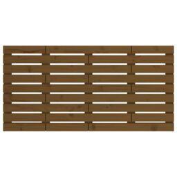 Berkfield Home Wall Headboard Honey Brown 126x3x63 cm Solid Wood Pine - Size: 126 x 3 x 63 cm - thumbnail 4