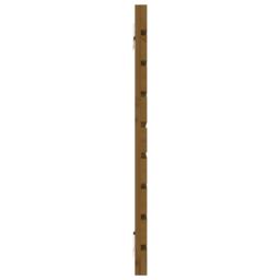 Berkfield Home Wall Headboard Honey Brown 126x3x63 cm Solid Wood Pine - Size: 126 x 3 x 63 cm - thumbnail 5