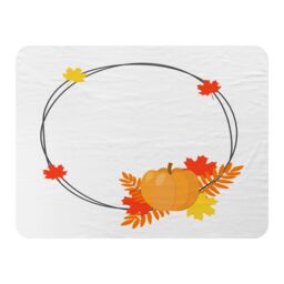 Benjamin Tate Design Pumpkin Blanket in Natural - Size: 120 cm x 150 cm - thumbnail 1