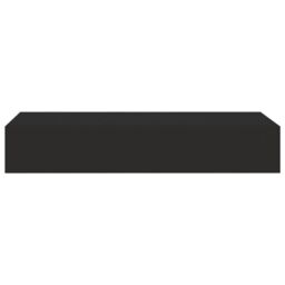 Berkfield Home Wall-mounted Drawer Shelf Black 60x23.5x10cm MDF - Size: 60x23.5x10 cm - thumbnail 4