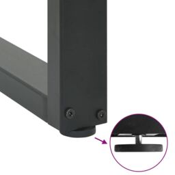 Berkfield Home Coffee Table Legs U-Shaped 2 pcs Anthracite 60x(42-43) cm Steel - thumbnail 9