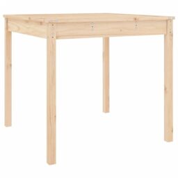 Berkfield Home Garden Table 82.5x82.5x76 cm Solid Wood Pine in Brown - thumbnail 2