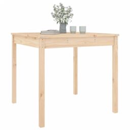 Berkfield Home Garden Table 82.5x82.5x76 cm Solid Wood Pine in Brown - thumbnail 4