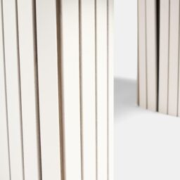 OHS Madison Ribbed Long Coffee Table Living Room Office End Side Table in Cream - thumbnail 3