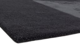 The Rug Shop UK Charcoal Geometric Luxurious Easy To Clean Cotton Backing Rug - Size: 160 cm x 230 cm - thumbnail 4