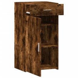 Berkfield Home Sideboard Smoked Oak 50x42.5x93 cm Engineered Wood in Brown - thumbnail 8