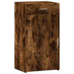 Berkfield Home Sideboard Smoked Oak 50x42.5x93 cm Engineered Wood in Brown - thumbnail 3