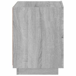 Berkfield Home Decorative Bedside Cabinets with LED Lights 2 pcs Grey Sonoma Eng - thumbnail 9