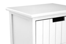 Orsina New England 3 Drawers Chest, Delivered Fully Assembled in White - thumbnail 5