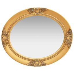 Berkfield Home Wall Mirror Baroque Style 50x60 cm Gold - thumbnail 3