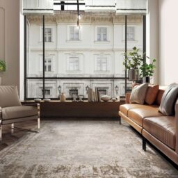 The Rug Shop UK Beige Modern Abstract Luxurious Easy To Clean Latex Back Rug - Size: 240 cm x 340 cm - thumbnail 1