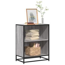 Berkfield Home Book Cabinet Grey Sonoma 60x35x76 cm Engineered Wood - Size: 60 x 35 x 76 cm - thumbnail 1