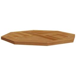 Berkfield Home Table Top 70x70x2.5 cm Octagonal Solid Wood Teak in Brown - thumbnail 4