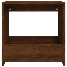 Berkfield Home Side Table Brown Oak 50x26x50 cm Engineered Wood - Size: 50 x 26 x 50 cm - thumbnail 4