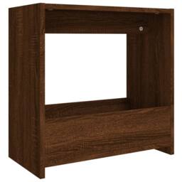 Berkfield Home Side Table Brown Oak 50x26x50 cm Engineered Wood - Size: 50 x 26 x 50 cm - thumbnail 2