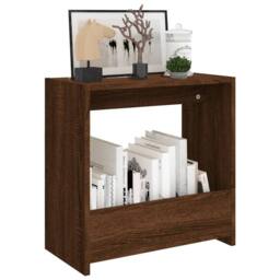 Berkfield Home Side Table Brown Oak 50x26x50 cm Engineered Wood - Size: 50 x 26 x 50 cm - thumbnail 3