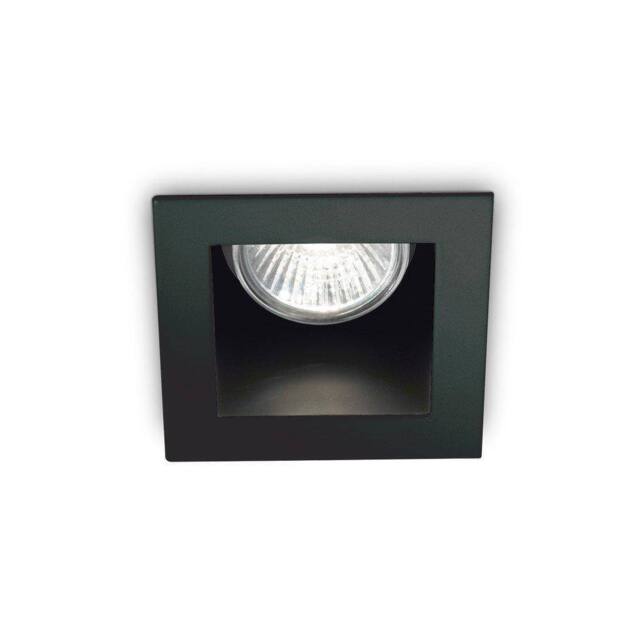 Netlighting Funky Indoor Square Recessed Downlight Lamp 1 Light Black GU10