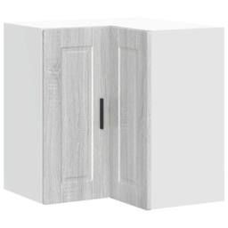 "Berkfield Home Kitchen Wall Corner Cabinet ""Porto"" Grey Sonoma Engineered Wood" - thumbnail 3