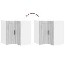 "Berkfield Home Kitchen Wall Corner Cabinet ""Porto"" Grey Sonoma Engineered Wood" - thumbnail 8
