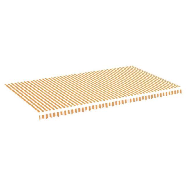Berkfield Home Replacement Fabric for Awning Yellow & White 6x3.5 m - image 1