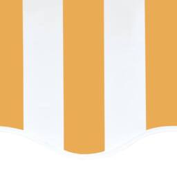 Berkfield Home Replacement Fabric for Awning Yellow & White 6x3.5 m - thumbnail 5