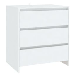 Berkfield Home 3 Piece Sideboard White Engineered Wood - thumbnail 4