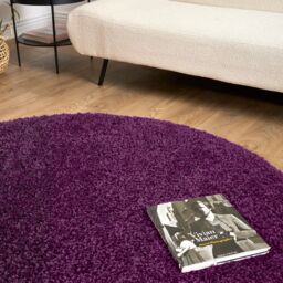 Bravich LTD Thick Shaggy Circle Rug California - Soft Deep Pile Round Fluffy Rug for Living Room Bedroom - Multiple Sizes & Colours Available - thumbnail 3