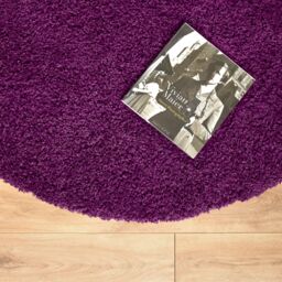 Bravich LTD Thick Shaggy Circle Rug California - Soft Deep Pile Round Fluffy Rug for Living Room Bedroom - Multiple Sizes & Colours Available - thumbnail 4