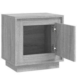 Berkfield Home Modern Bedside Cabinets 2 pcs Grey Sonoma 44x35x45 cm Engineered Wood - Size: 44 x 35 x 45 cm - thumbnail 6