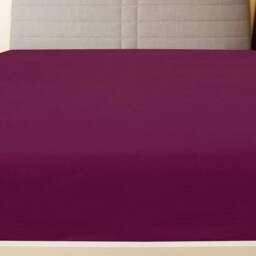 Berkfield Home Jersey Fitted Sheets 2 pcs Bordeaux 100x200 cm Cotton in Burgundy