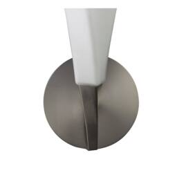 Netlighting Neo Wall Lamp Switched 1 Light E27 Satin NickelFrosted White Glass in Grey - thumbnail 6
