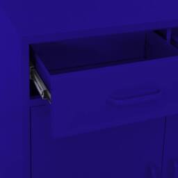 Berkfield Home Storage Cabinet Navy Blue 80x35x101.5 cm Steel - thumbnail 6