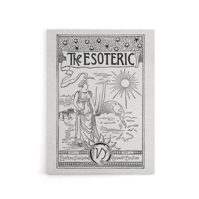 "Artery8 The Esoteric Journal Cover Hiram Butler Vintage Canvas Wall Art in White - Size: W18"" x H24""" - image 1