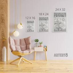 "Artery8 The Esoteric Journal Cover Hiram Butler Vintage Canvas Wall Art in White - Size: W18"" x H24""" - thumbnail 4