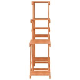 Berkfield Home Elegant Flower Stand 110x25x96 cm Solid Wood Fir in Brown - Size: 110 x 25 x 96 cm - thumbnail 6