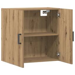 Berkfield Home Wall Cabinet Artisan Oak 60x31x60 cm Engineered Wood in Brown - Size: 60 x 31 x 60 cm - thumbnail 7