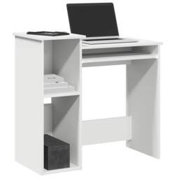 Berkfield Home Decorative Desk with Shelves White 84x40x78 cm Engineered Wood - Size: 84 x 40 x 78 cm - thumbnail 2